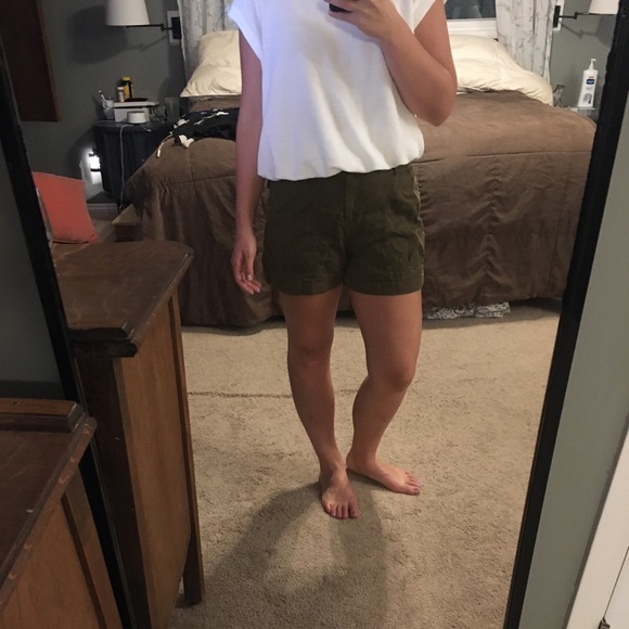 casual cargo short- army green - Picture 2 of 5